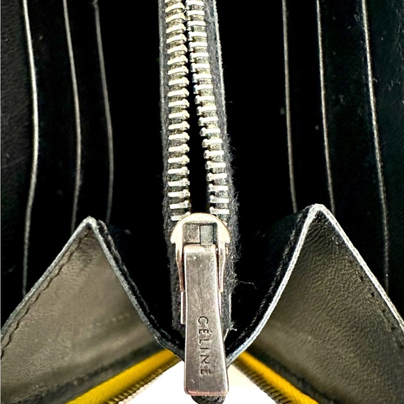 Celine large citron leather zip around wallet - Picture 8 of 9